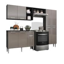 Armário de Cozinha Compacta Pequim Up Multimóveis V2999 Preto