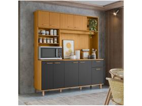 Armário de Cozinha Compacta Poliman Móveis Núria 9 Portas 1 Gaveta