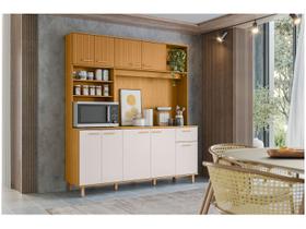 Armário de Cozinha Compacta Poliman Móveis Núria 9 Portas 1 Gaveta