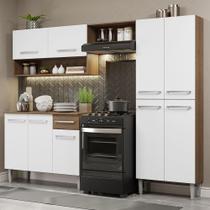 Armário de Cozinha Compacta Rustic/Branco Emilly Pop Madesa XA
