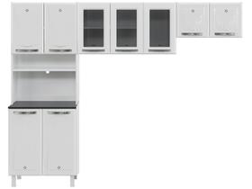 Armário de Cozinha Compacta Telasul Cristal 9 Portas de Aço