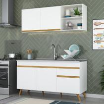 Armário de Cozinha Compacta Veneza GW Multimóveis MP2079 Branca