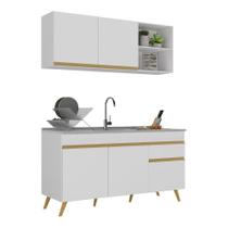 Armário de Cozinha Compacta Veneza Multimóveis MP2142.156 Branco