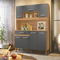 Armário De Cozinha Compacto Magazin 120cm 7 Portas 1 Gaveta