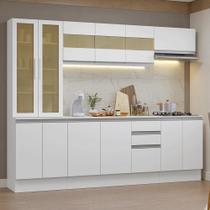 Armário De Cozinha Completa 100% Mdf 240 Cm Smart Madesa