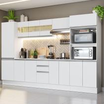 Armário de Cozinha Completa 100% MDF 300 cm Smart Madesa 01