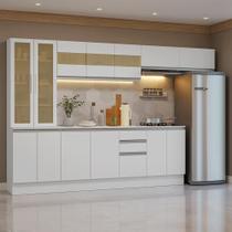 Armário de Cozinha Completa 100% MDF 300 cm Smart Madesa 04