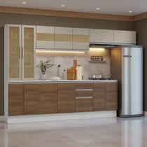 Armário de Cozinha Completa 100% MDF 300 cm Smart Madesa 04