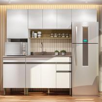 Armário de Cozinha Completa 120 com Balcão para pia 9 Portas Line