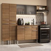 Armário de Cozinha Completa 229cm Rustic Emilly Madesa 08 Armário de Cozinha Completa 229cm Rustic Emilly Madesa 08