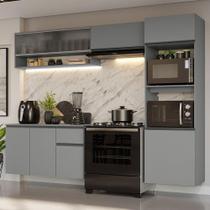 Armário de Cozinha Completa 260 cm Suspenso Nice Madesa 11