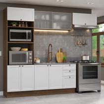 Armário de Cozinha Completa 270 cm Rustic/Branco Vik Madesa 03