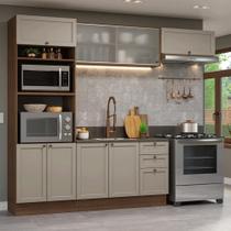 Armário de Cozinha Completa 270 cm Rustic/Crema Vik Madesa 03