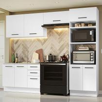 Armário de Cozinha Completa 270cm Branco Agata Madesa 08
