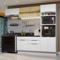 Armário de Cozinha Completa 270cm Branco Stella Madesa 08