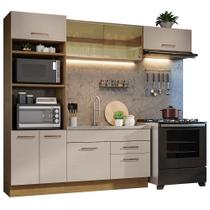 Armário De Cozinha Completa 270cm Rustic/crema Agata Madesa