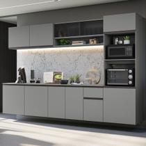 Armário de Cozinha Completa 300 cm Suspenso Nice Madesa 04