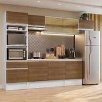 Armário De Cozinha Completa 300cm Branco Diamante Armário De Cozinha Completa 300cm Branco Diamante