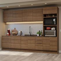 Armário De Cozinha Completa 310cm Rustic Stella Madesa 01 Rustic Armário De Cozinha Completa 310cm Rustic Stella Madesa 01 Rustic