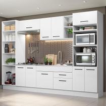 Armário de Cozinha Completa 330cm Branco Agata Madesa 02