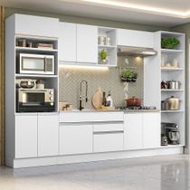Armário de Cozinha Completa 330cm Branco Glamy Madesa 03