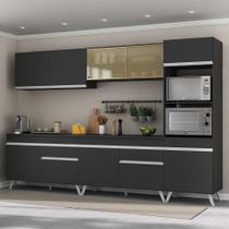 Armário De Cozinha Completa 5 Peças Preto Armário De Cozinha Completa 5 Peças Preto