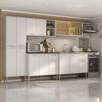 Armário de Cozinha Completa 6 Pçs com Balcão Gabinete Siena Multimóveis MP2243