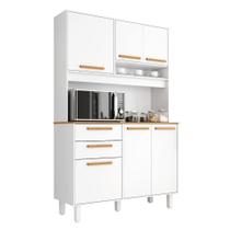 Armário De Cozinha Completa 6 Portas 2 Gavetas Porto Branco Armário De Cozinha Completa 6 Portas 2 Gavetas Porto Branco