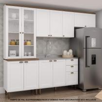 Armário de Cozinha Completa Americana 4 peças Naomi 17 Iluminata Genialflex Armário de Cozinha Completa Americana 4 peças Naomi 17 Iluminata Genialflex