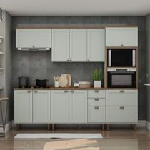 Armário de Cozinha Completa Americana 5 peças CB62 Iluminata Genialflex Armário de Cozinha Completa Americana 5 peças CB62 Iluminata Genialflex
