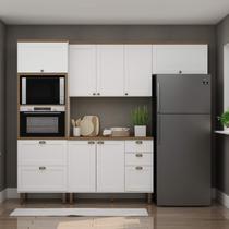 Armário de Cozinha Completa Americana 5 peças Luna 61 Iluminata Genialflex