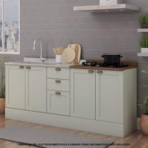 Armário de Cozinha Completa Americana 6 peças CM43 Iluminata Genialflex