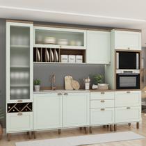 Armário de Cozinha Completa Americana 8 peças Liz 36 Iluminata Genialflex