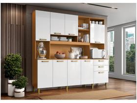 Armário de Cozinha Completa Aramóveis Kit Mega 9 Portas 2 Gavetas