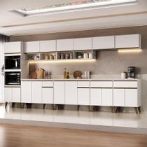 Armário de Cozinha Completa Atlanta Pilot Carraro Branco Armário de Cozinha Completa Atlanta Pilot Carraro Branco
