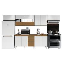Armário de Cozinha Completa Clara Atacama/Branco Aramóveis