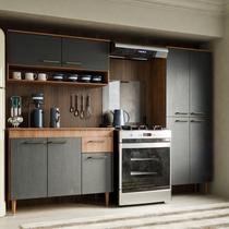 Armário de Cozinha Completa Com 9 Portas E 1 Gaveta Antonella Maxi Do Brasil