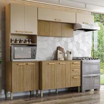 Armário de Cozinha Completa com Balcão Com Tampo 12 Portas Urbano