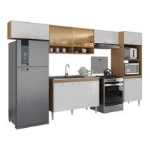 Armário de Cozinha Completa com Gabinete Pia e Torre Quente Paris Multimóveis MP2223