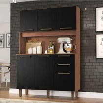 Armário de Cozinha Completa Compacta 6 Portas 2 Gaveta