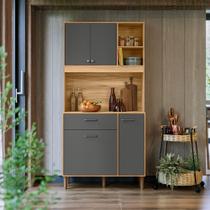 Armário De Cozinha Completa Compacto Com 4 Portas E 1 Gaveta