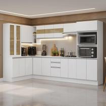 Armário de Cozinha Completa de Canto 100% MDF 447 cm Smart Madesa 02