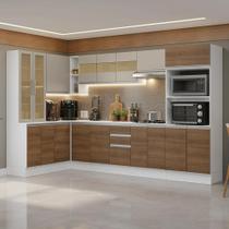Armário de Cozinha Completa de Canto 100% MDF 447 cm Smart Madesa 02