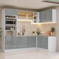 Armário de Cozinha Completa de Canto 416 cm Lux Madesa 01