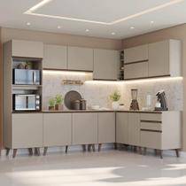 Armário de Cozinha Completa de Canto 465 cm Nice Madesa 01