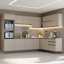 Armário de Cozinha Completa de Canto 465 cm Suspensa Nice Madesa 10