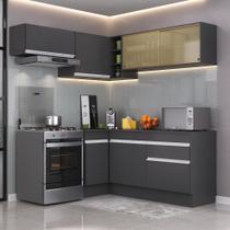 Armário De Cozinha Completa De Canto Preto/branco