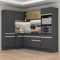 Armário De Cozinha Completa De Canto Preto/branco