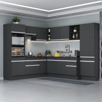 Armário De Cozinha Completa De Canto Preto/branco