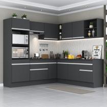 Armário De Cozinha Completa De Canto Preto/branco